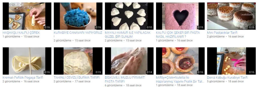 Tarifi Ve Sunumlarıyla Dikkat Çeken ’10’ Farklı Video