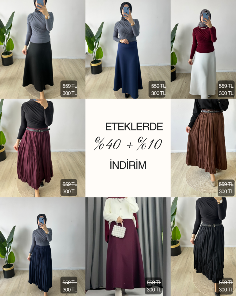 Şıklığın ve Zarafetin Adresi: Merve Akyol Tesettür Etek Modelleri